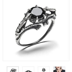 Bloodmilk psychopomp ring in onyx -size 11.25